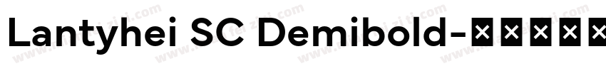 Lantyhei SC Demibold字体转换